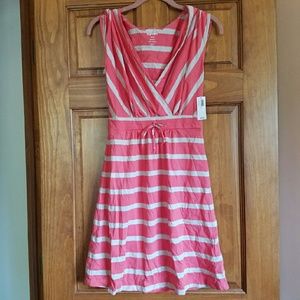Old navy striped coral dress - NWT